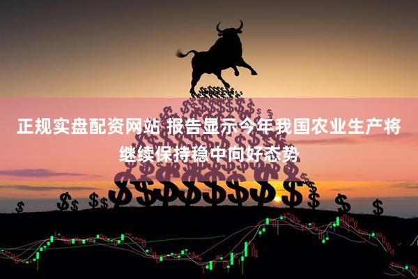 正规实盘配资网站 报告显示今年我国农业生产将继续保持稳中向好态势
